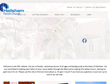 Tablet Screenshot of hailshamchurch.org